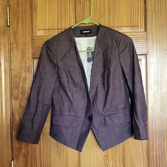 Express Cutaway Crop Blazer NWT - Picture 2 of 5